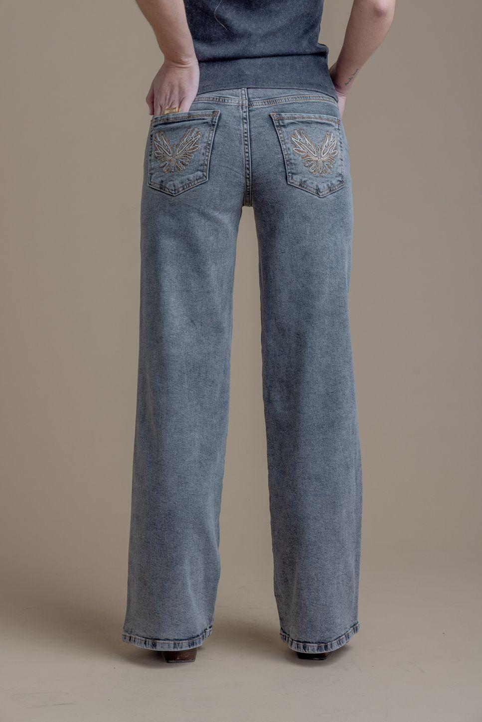 JEANS ANGEL GREY PALAZZO BORDADO ALAS GRIS EFESIS-3