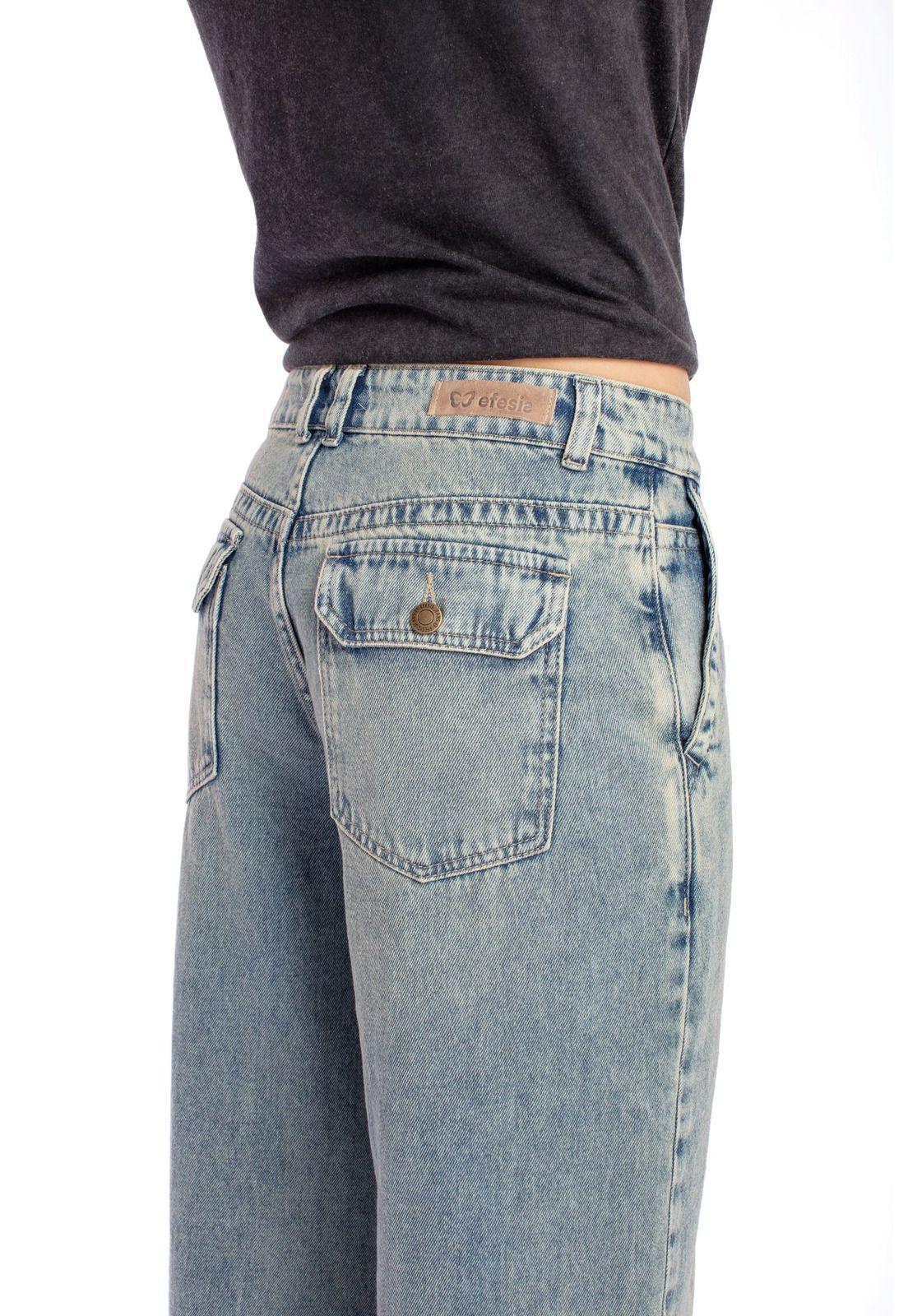 JEANS DEKA PALAZZO BOLSILLO TAPETAS SOBRETEÑIDO AZUL EFESIS-4