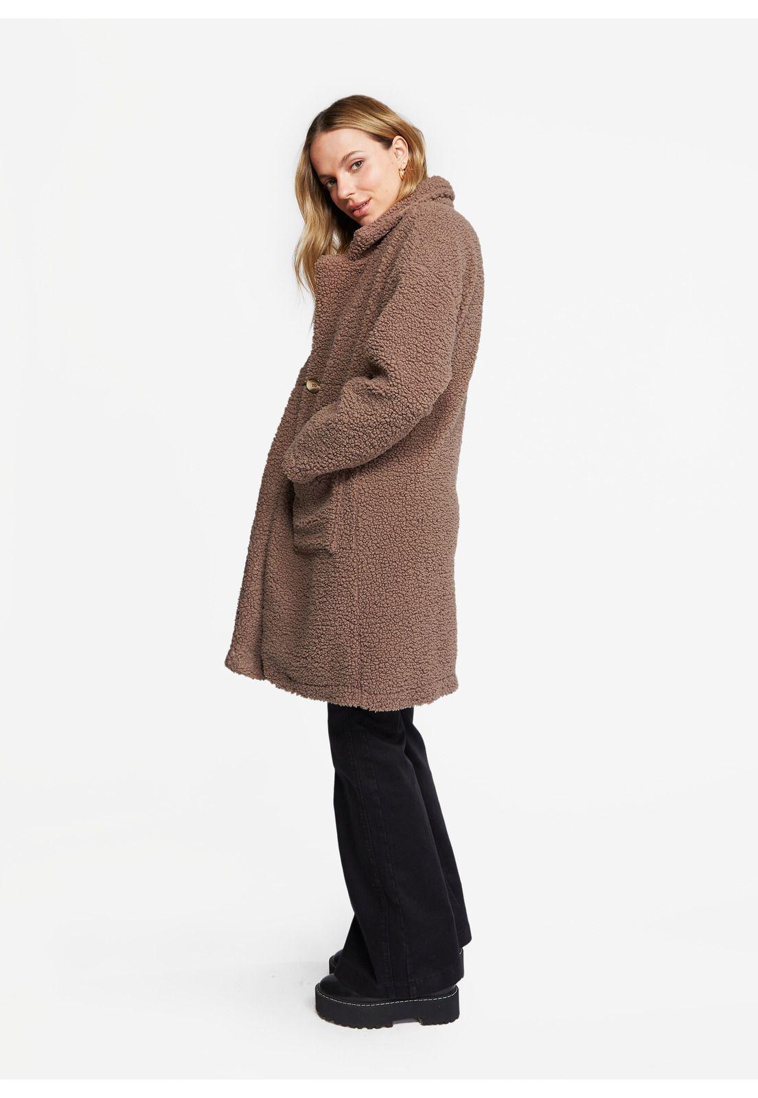 Abrigo Helina Corderito Color Taupé Efesis-2