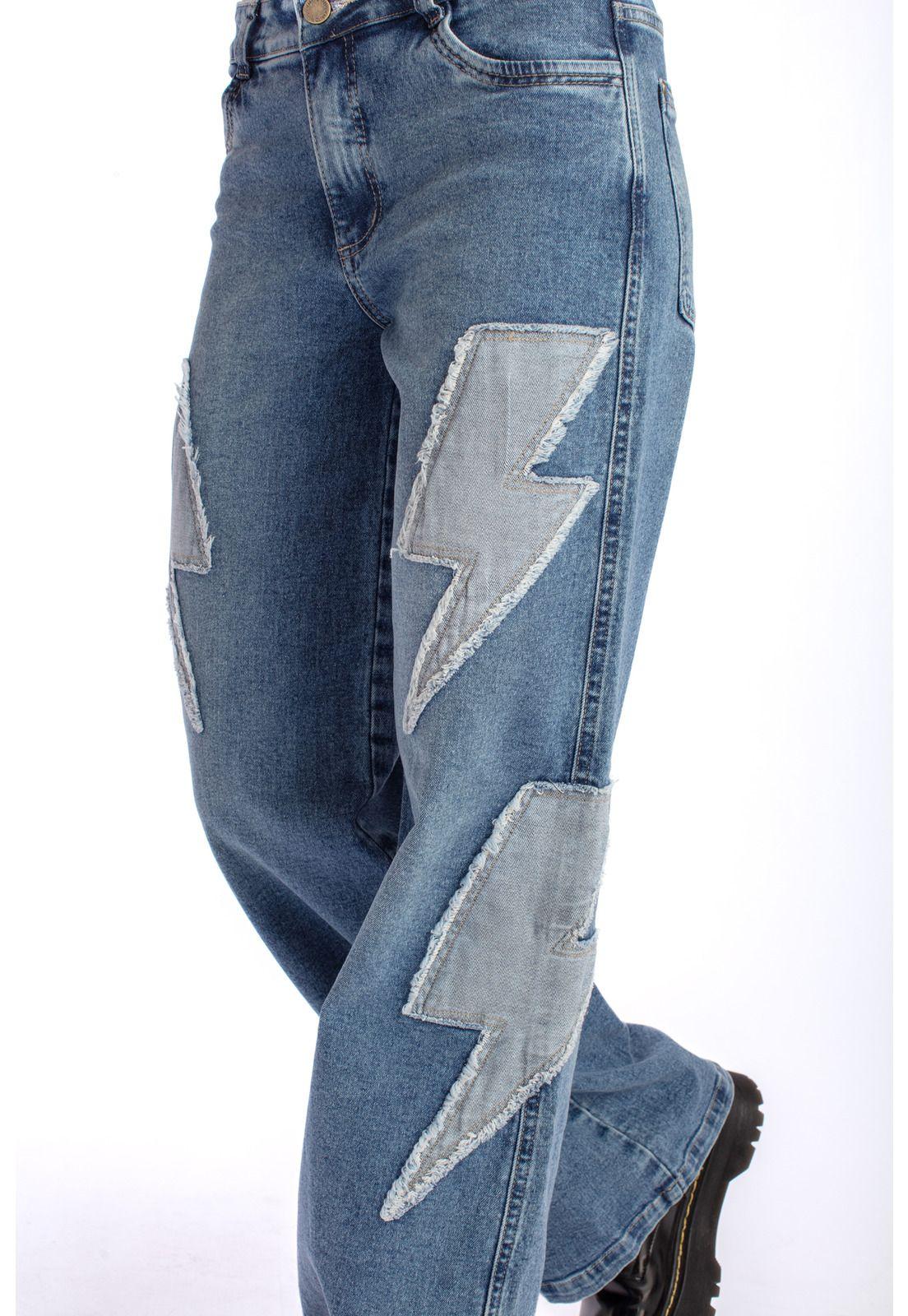 JEANS CHER WIDE PARCHE RAYOS REVEZ TELA AZUL EFESIS-5