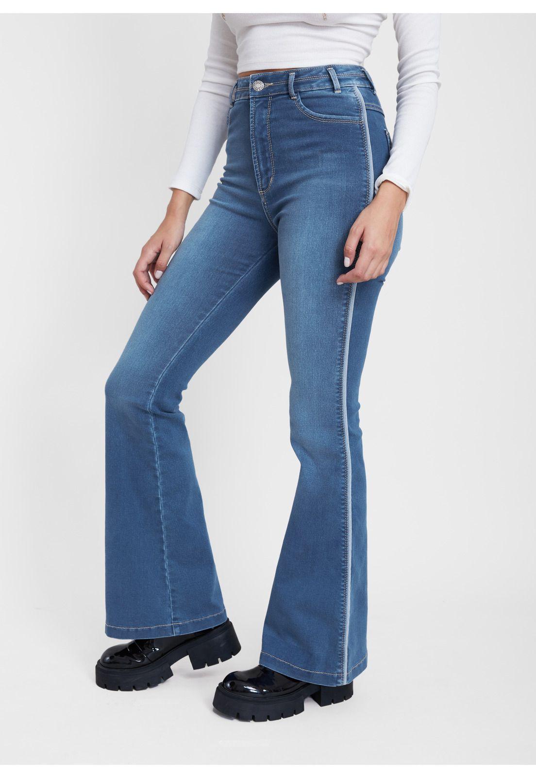 Jeans Mira Flare Vivo Costado Azul Efesis-1