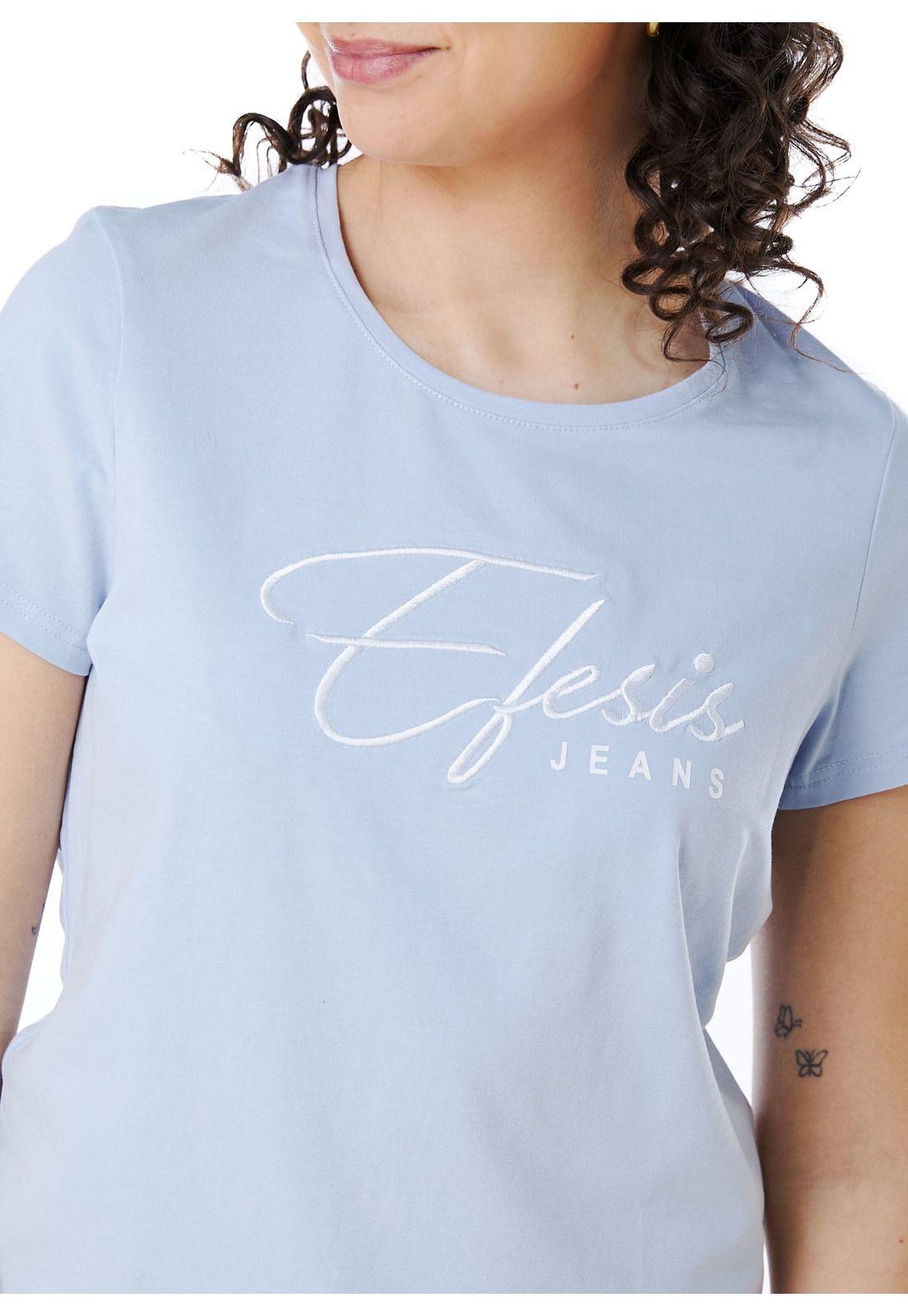 POLERA ANNIE REGULAR ESTAMPADO Y BORDADO CELESTE EFESIS-2