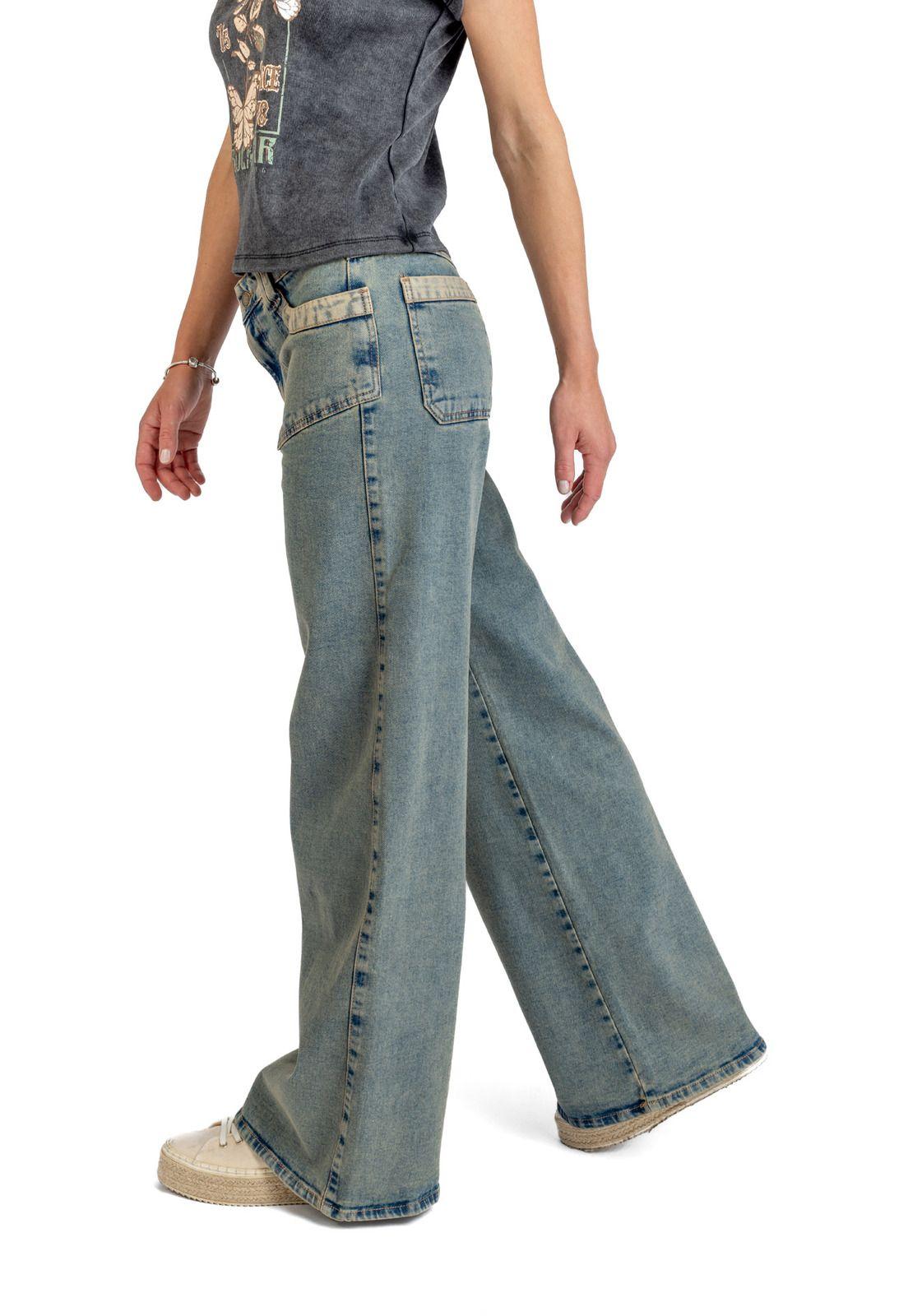 JEANS KARUN WIDE SOBRETEÑIDO BOLSILLO PARCHE AZUL EFESIS-2