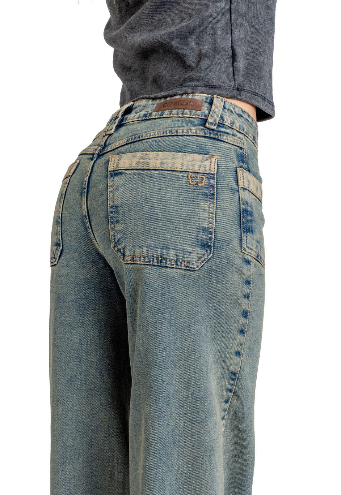 JEANS KARUN WIDE SOBRETEÑIDO BOLSILLO PARCHE AZUL EFESIS-4