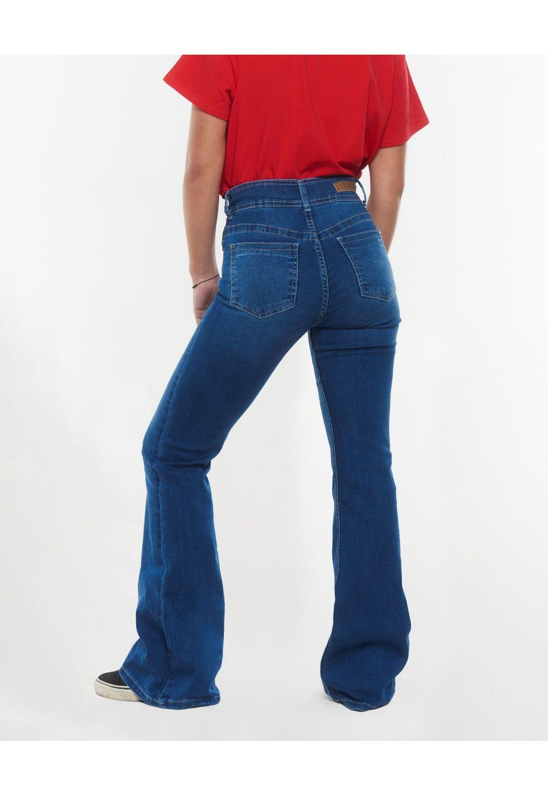 JEANS CELESTE FLARE RELOJERO C/ TAPETA AZUL EFESIS-3