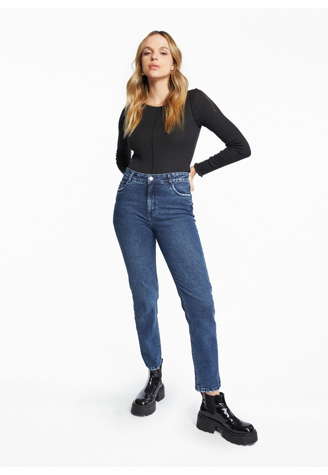 Jeans Grecia Mom Push Up Azul Efesis-0