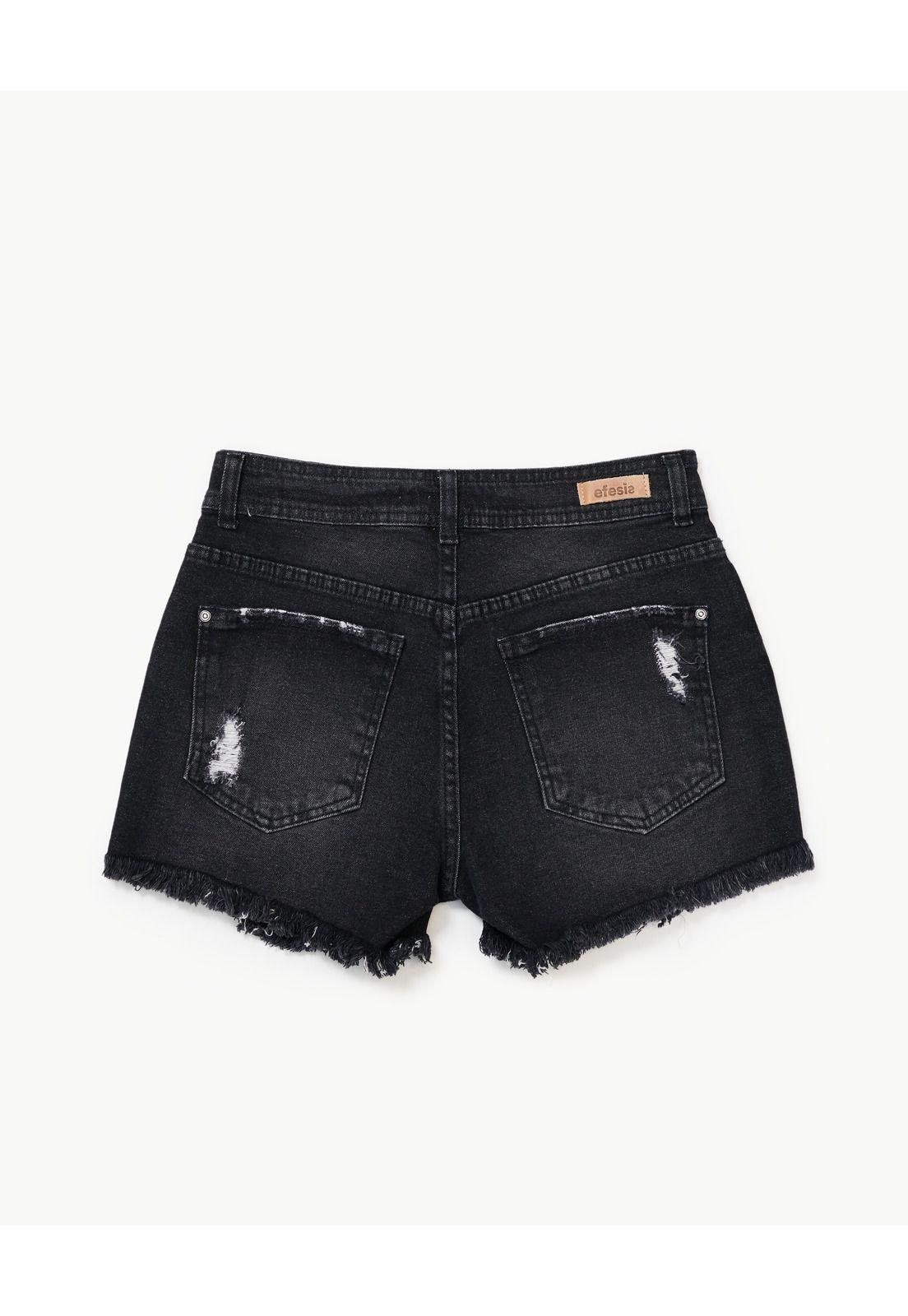 Short Fefy Mom Roturas Negro Efesis-1