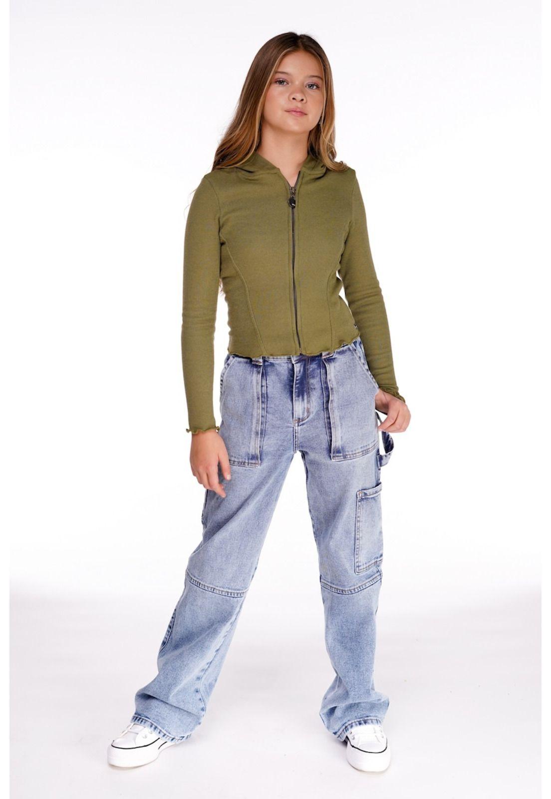 JEANS LINET RECTO CARGO PRETINA ELASTICADA-0