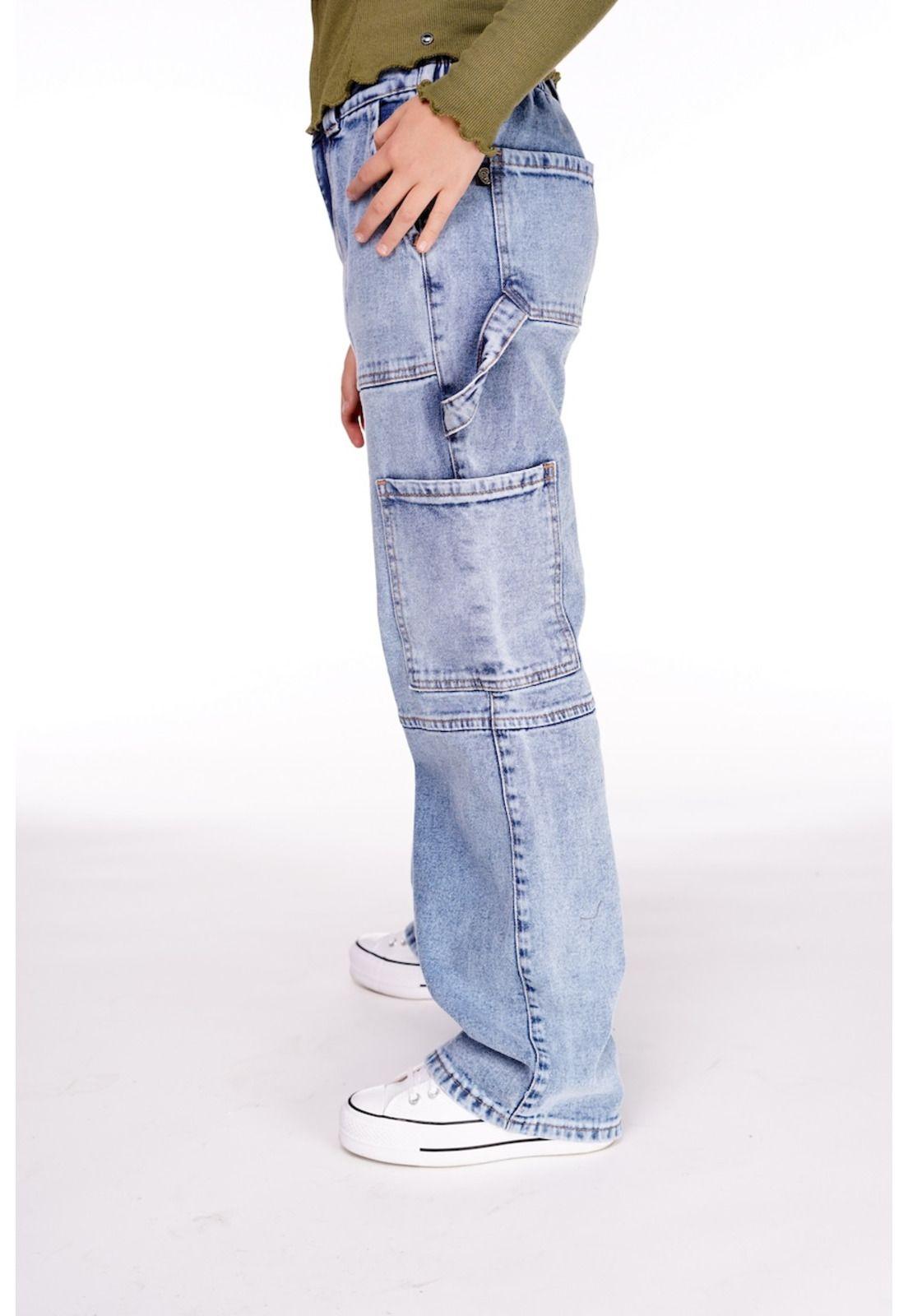 JEANS LINET RECTO CARGO PRETINA ELASTICADA-3