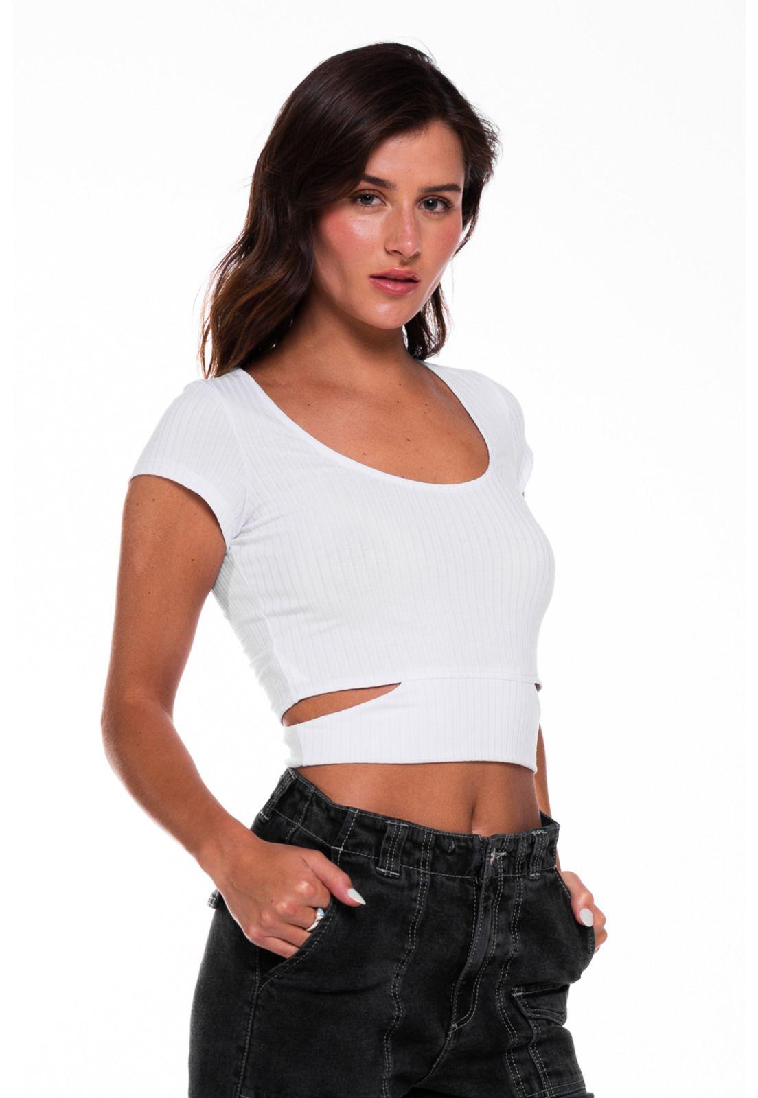 Polera Leyla Crop Abertura Costados Blanco Efesis-1