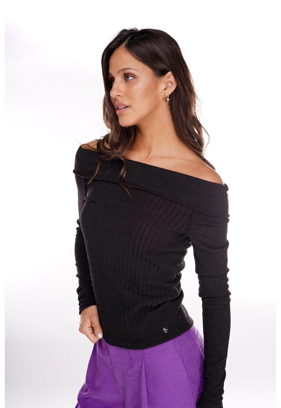 Polera Moa Regular Escote Bardot Estampada-3