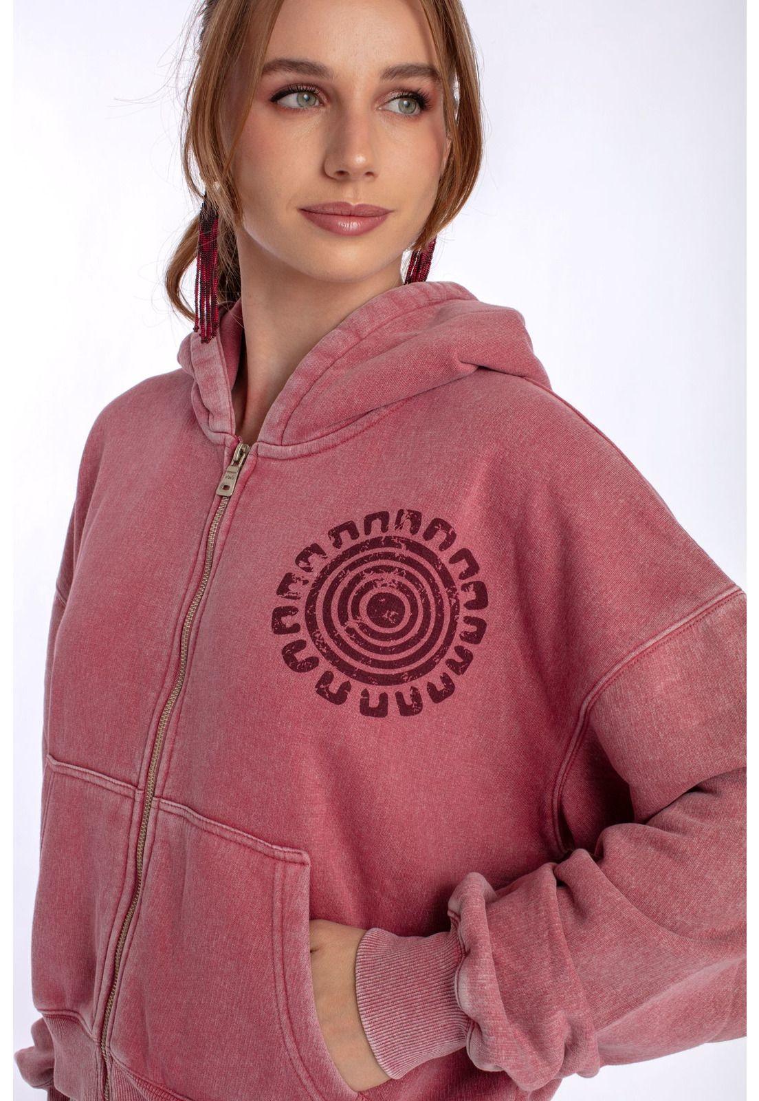 POLERON ZIPER OVERSIZE GRAVILLADO Y ESTAMPADO BURDEO EFESIS-5