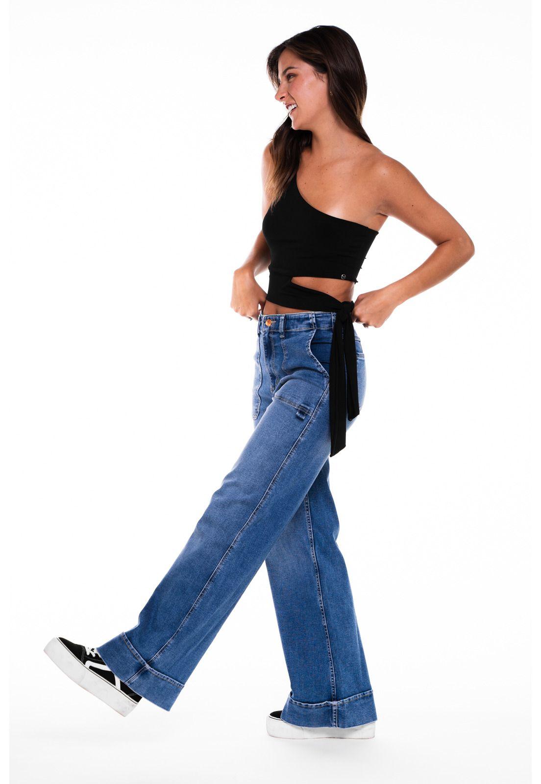 Jeans Ovo Palazzo Bastilla Ancha Azul Efesis-1