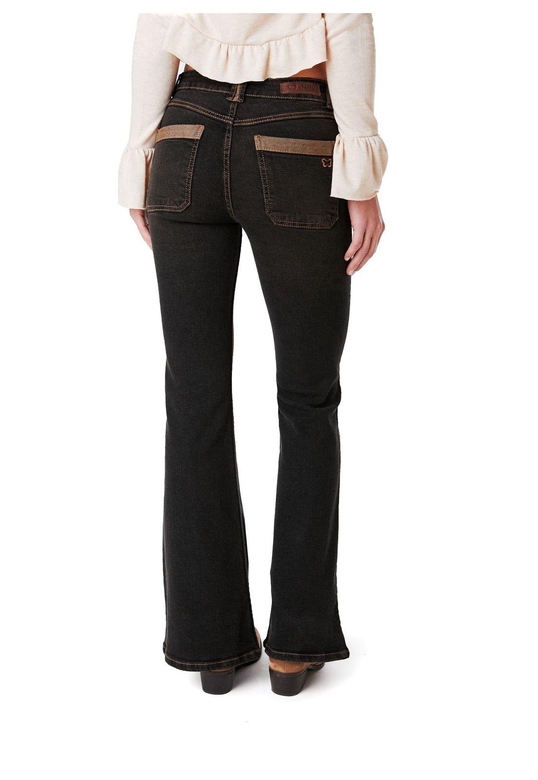JEANS KORIN FLARE SOBRETEÑIDO NEGRO EFESIS-3