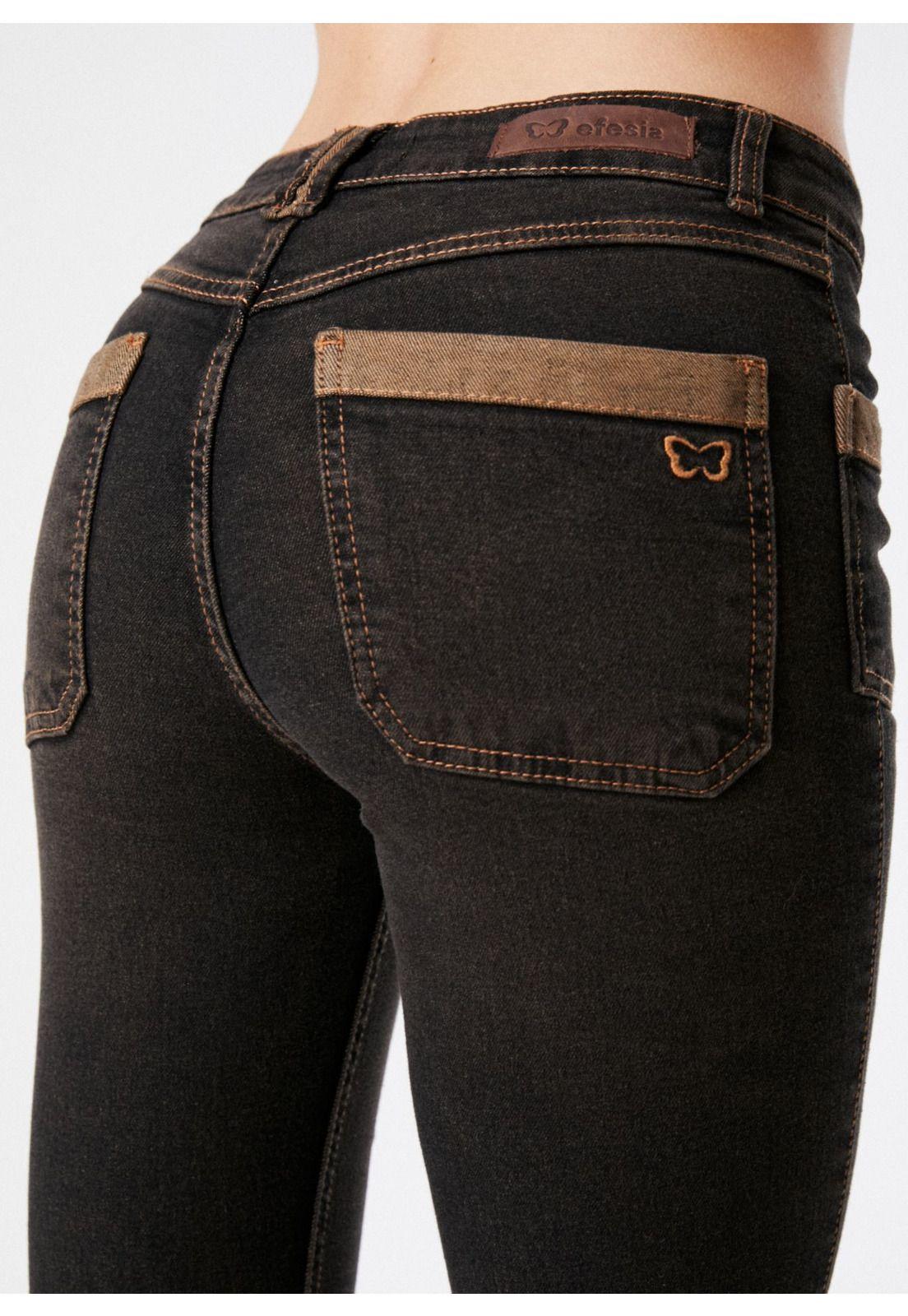 JEANS KORIN FLARE SOBRETEÑIDO NEGRO EFESIS-4