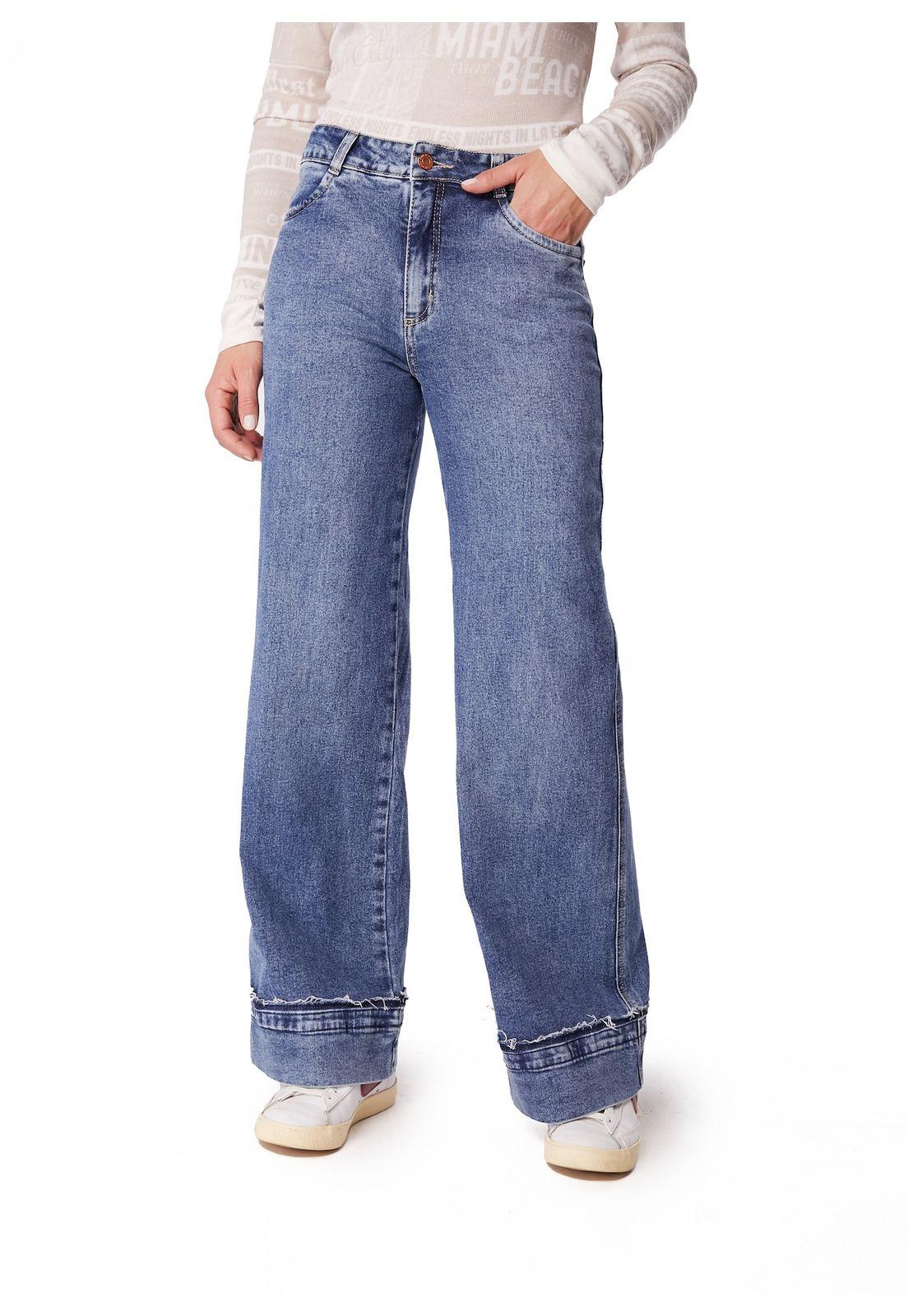 JEANS MAIKO PALAZZO BASTA C/ ROLL UP-0