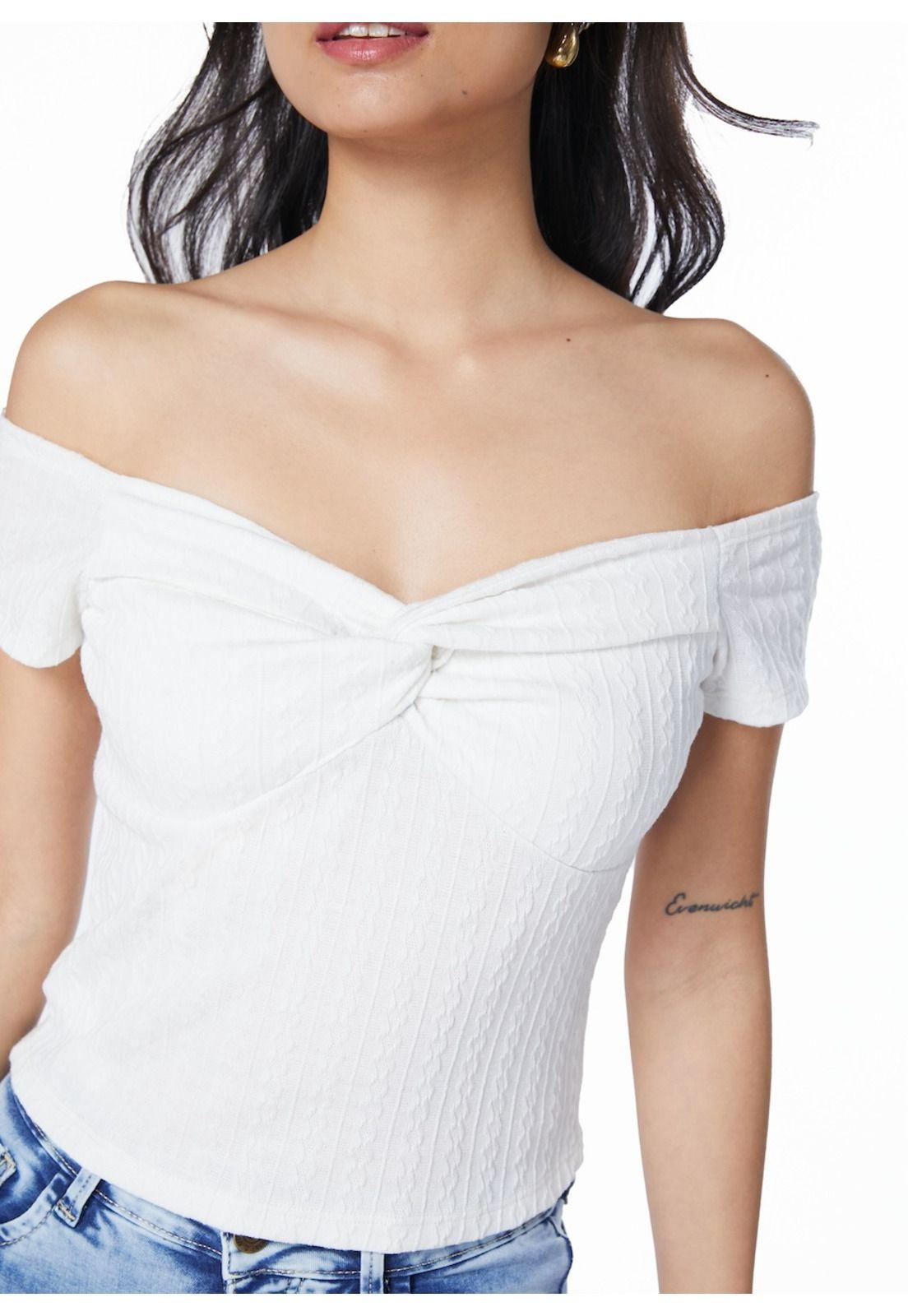 POLERA MICHI REGULAR ESCOTE BARDOT TORZON EN BUSTO CRUDO EFESIS-1