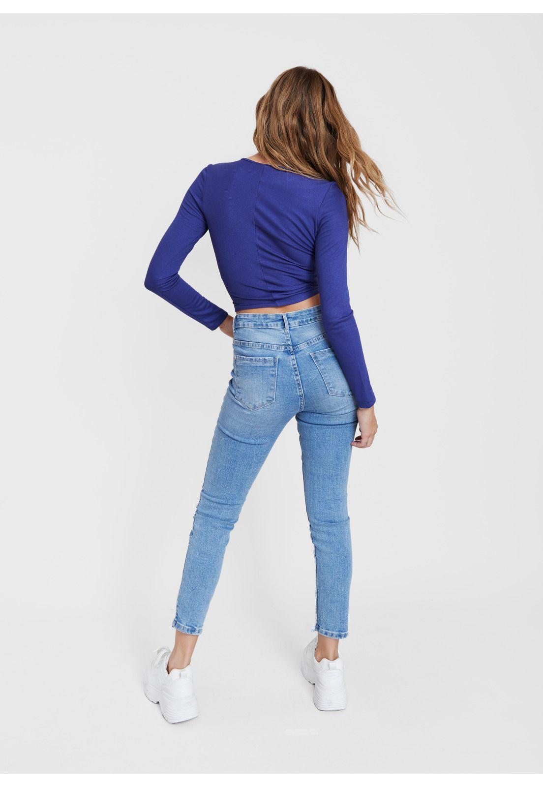 Jeans Nora Skinny Basta Decontruida Azul Efesis-4