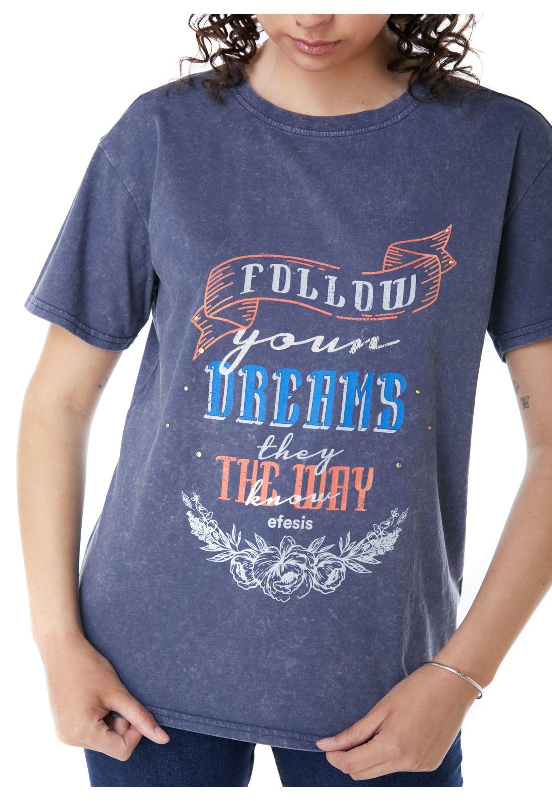 POLERA IKER REGULAR ESTAMPADA AZUL EFESIS-3