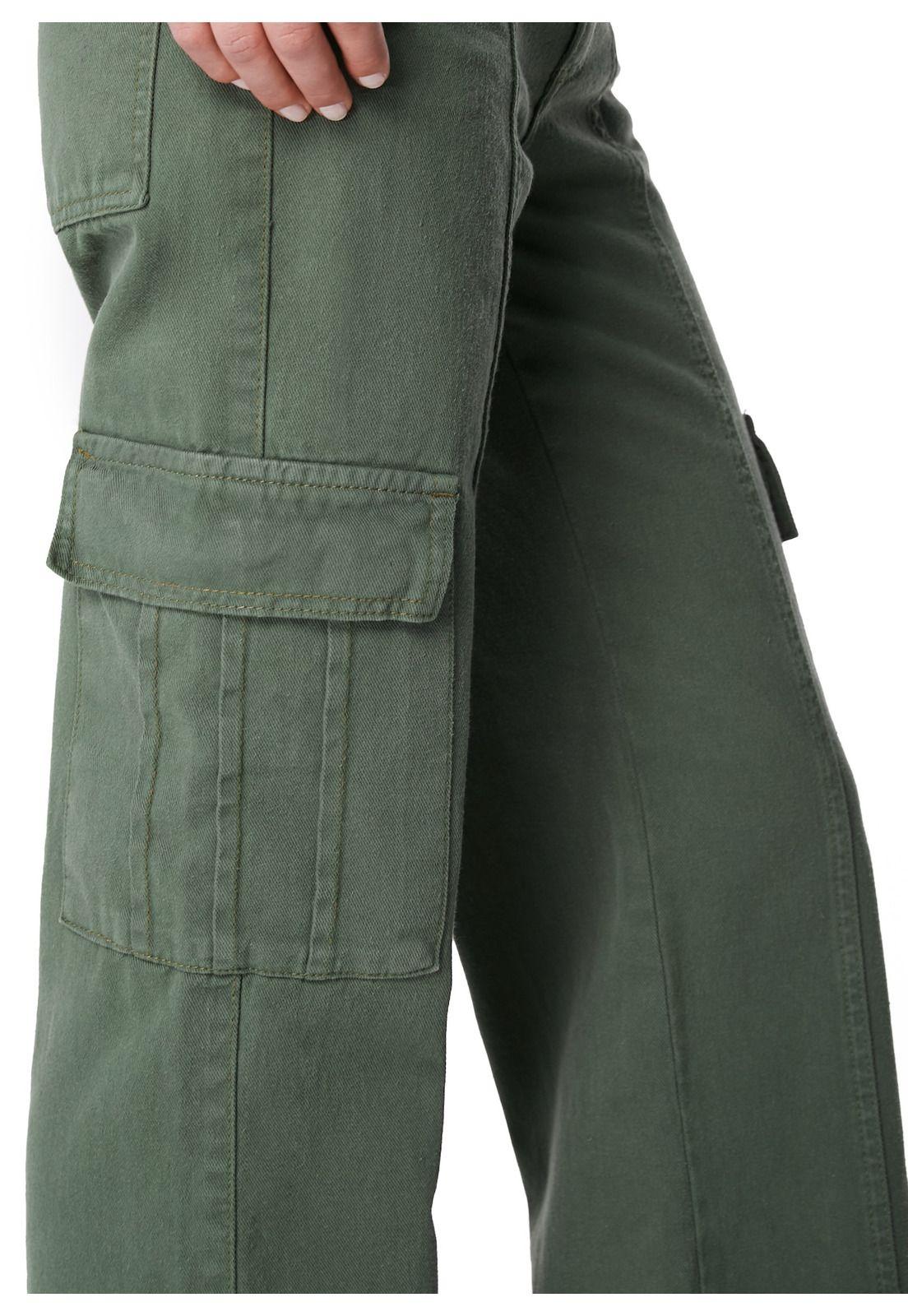 PANTALÓN VERDI WIDE BOLSILLO CARGO-4