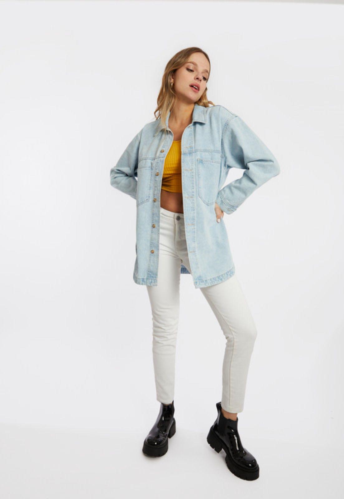 Sobrecamisa Oversize Inés Azul-0