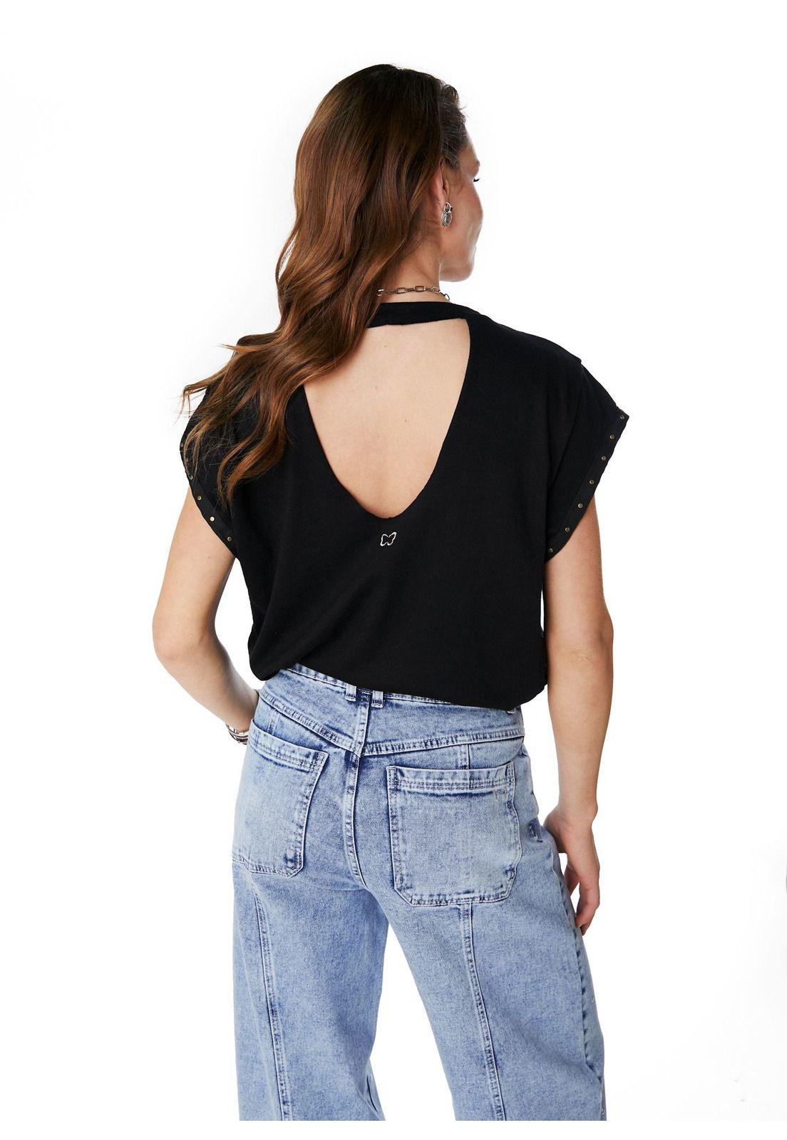 POLERA MERCIER OVERSIZE TACHAS Y ABERTURA ESPALDA NEGRO-3