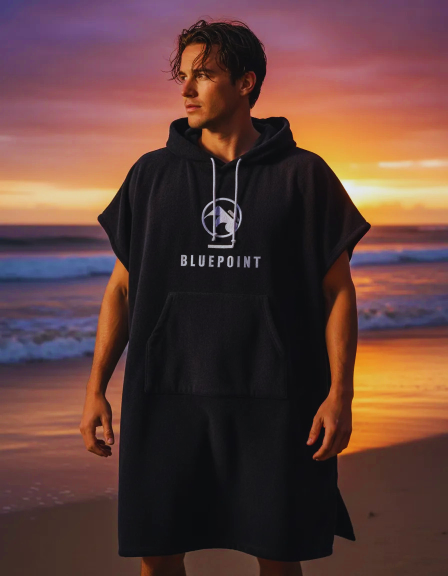 Poncho Toalla Masculino Blue Point Surf Kite Windsurf-6