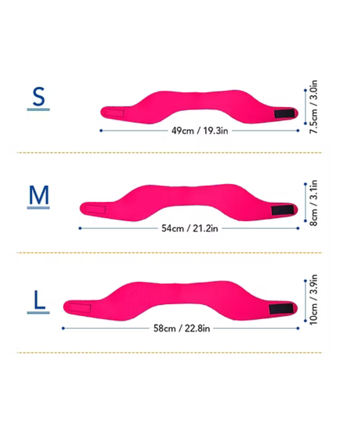 Cintillo De Neopreno Impermeable Proteccion Oidos Azul L-5