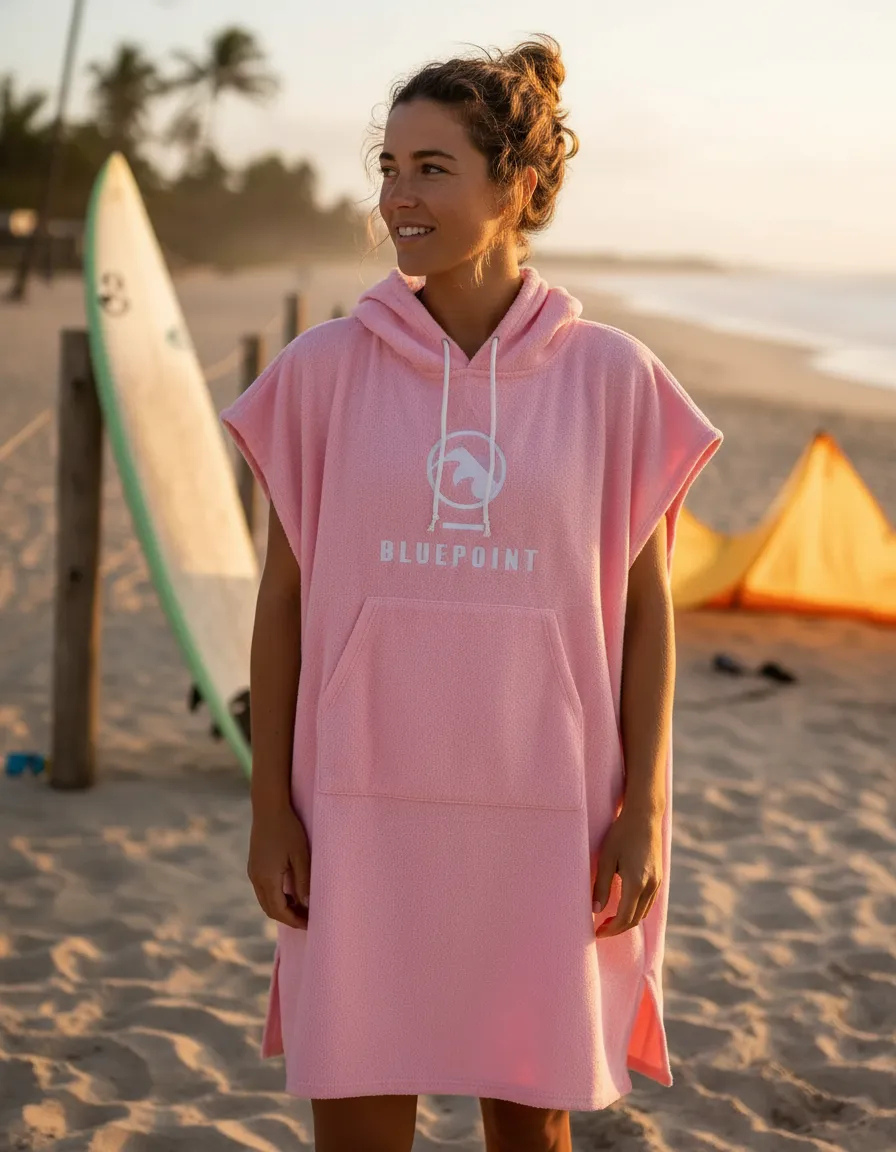 Poncho Toalla Femenino Blue Point Surf Kite Windsurf Talla M L-5