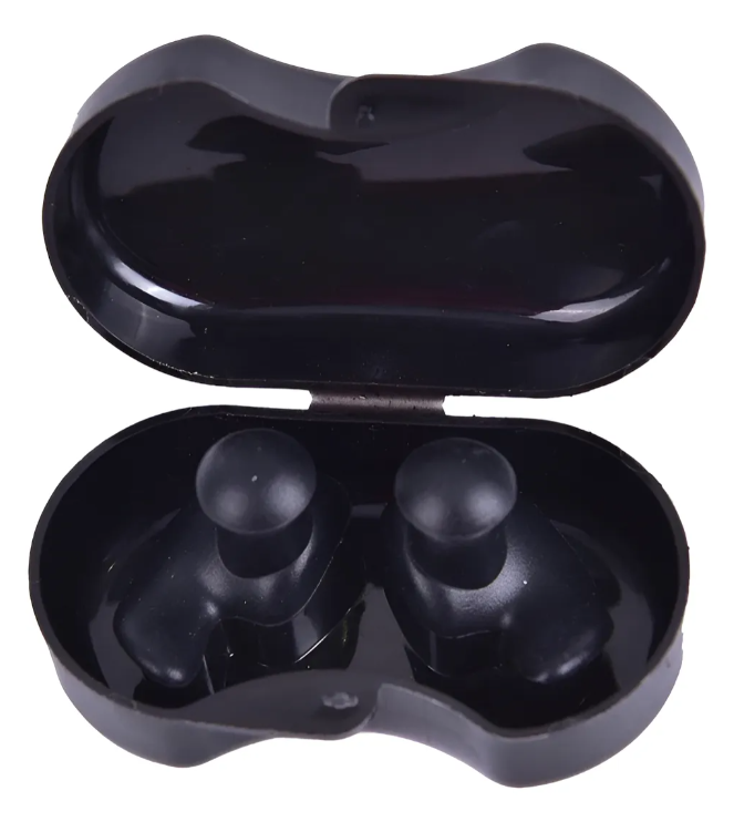 Tapones Para Oidos De Silicona Surf, Natacion o Kite. Color Negro-3