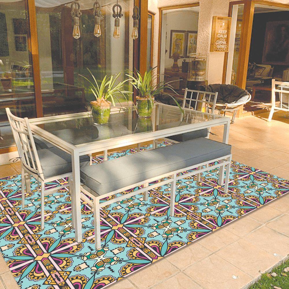 Alfombra Vinílica Living  Mandala Árabe 70x140 cm-4