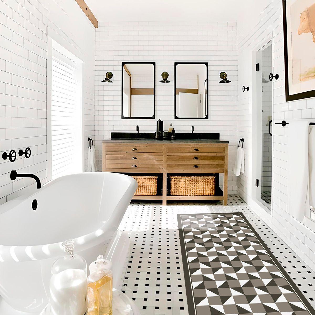 Alfombra Vinílica Living  Tablero Titanium 140x180 cm-4