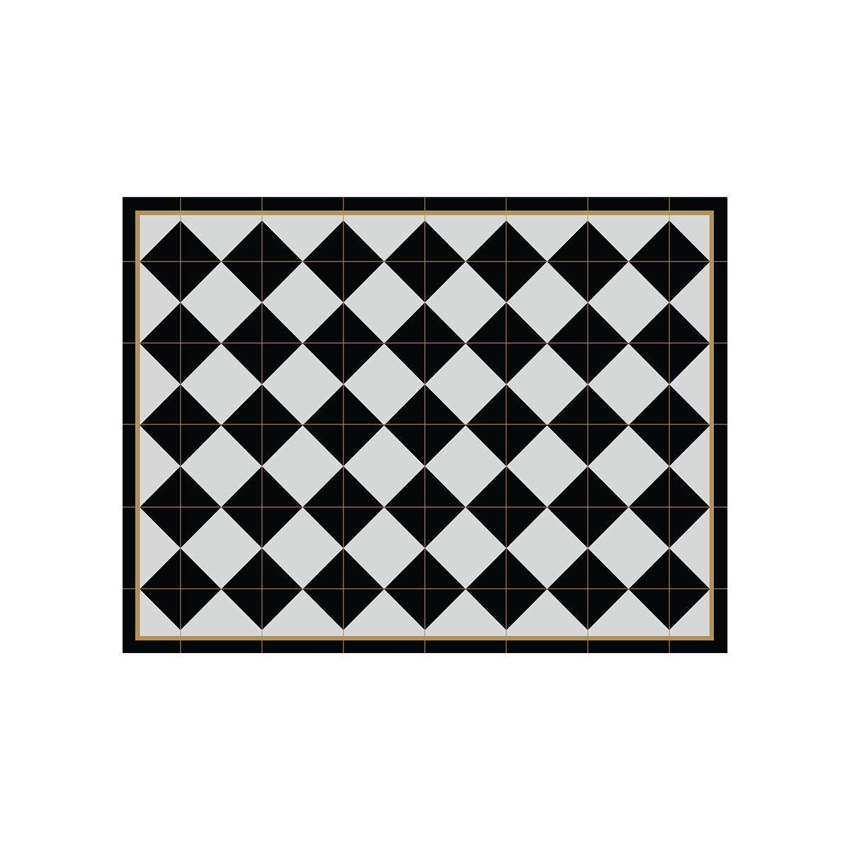 Alfombra Vinílica  Rombo Dama Golden Line 70x100 cm-0