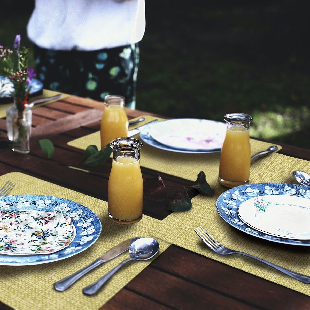 Set 6 Individuales Luxe Lemon Grass Rectangular-1