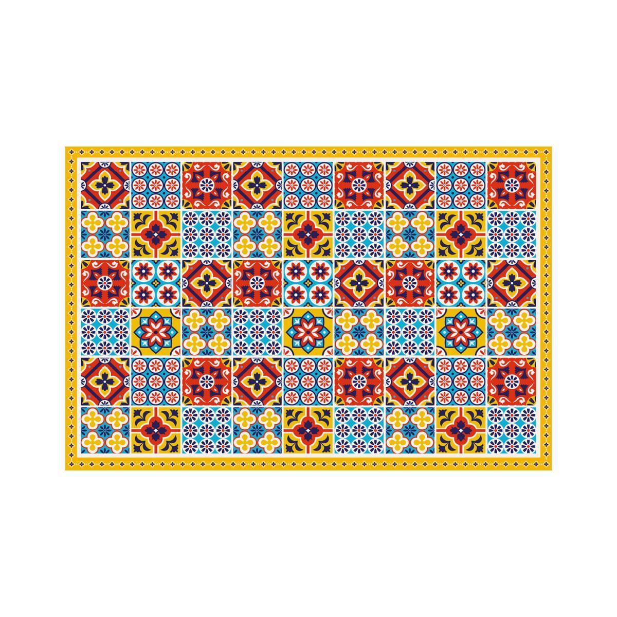 Alfombra Vinílica Cocina Baldosa Portuguesa 140x160cm-4
