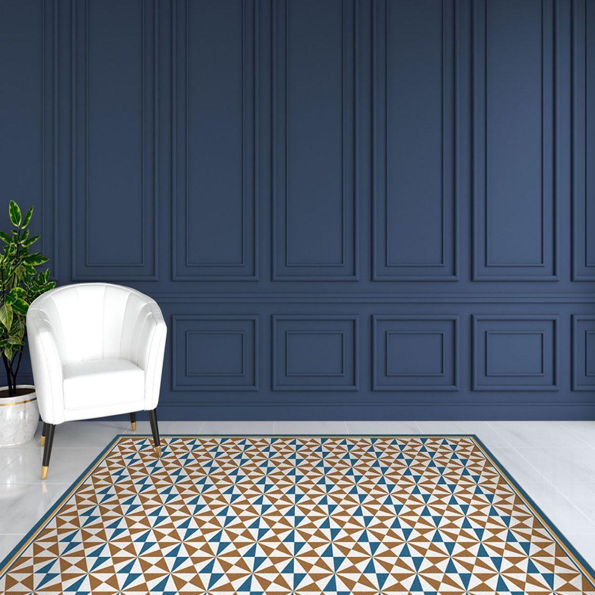 Alfombra Vinílica Living  Pirámide Ocean 140x220 cm-4