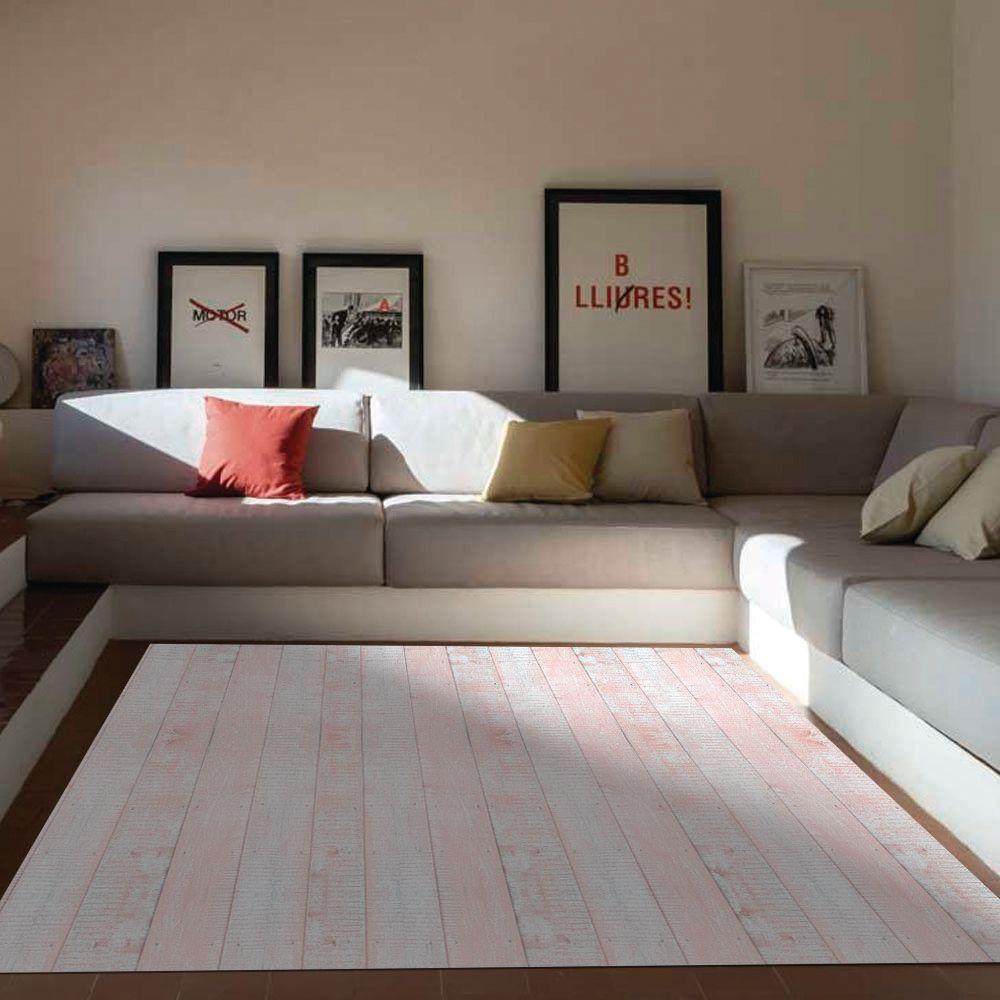 Alfombra Vinílica  Madera Vintage Palo Rosa 140x180 cm-7