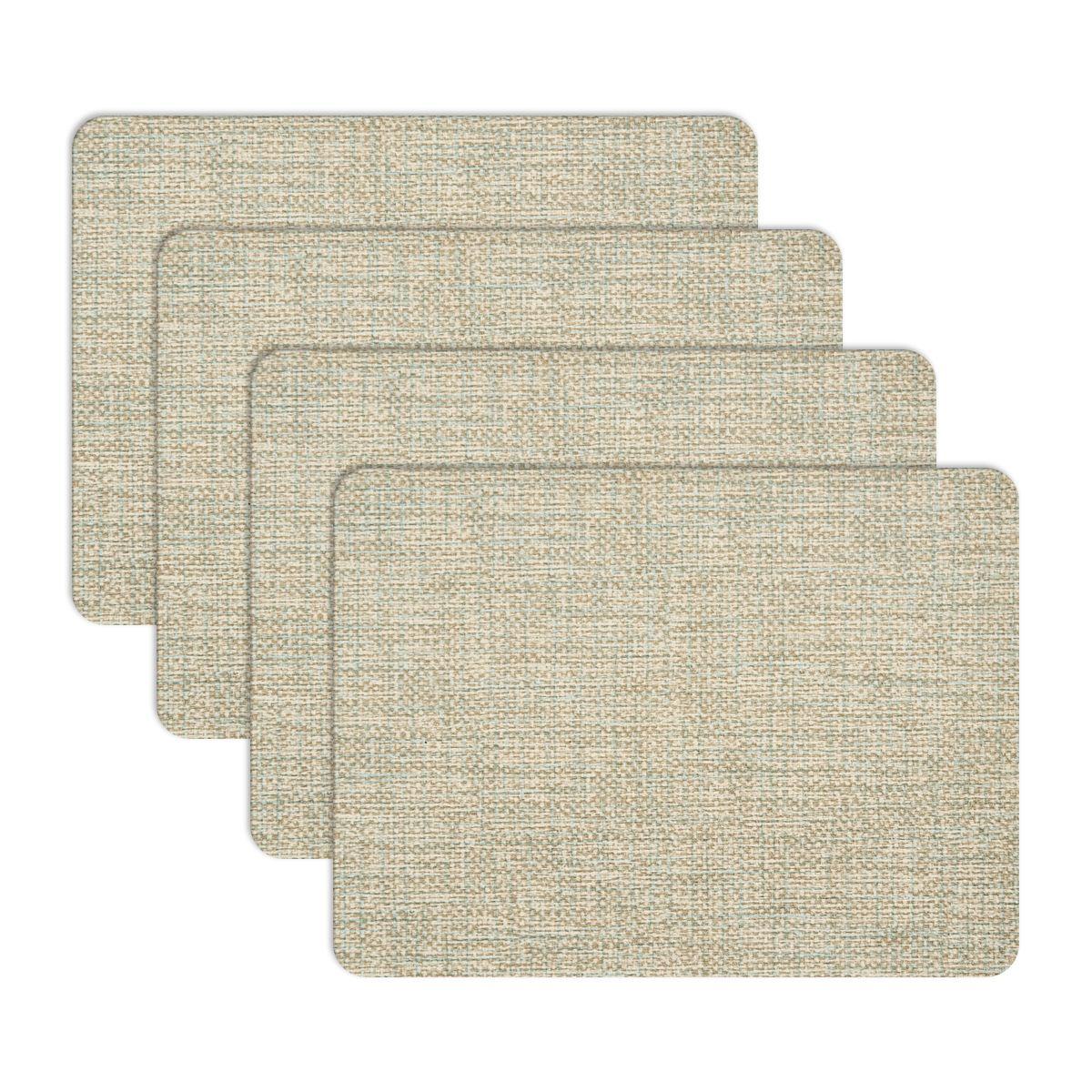 Set 4 Individuales Luxe White Sand Rectangular-1