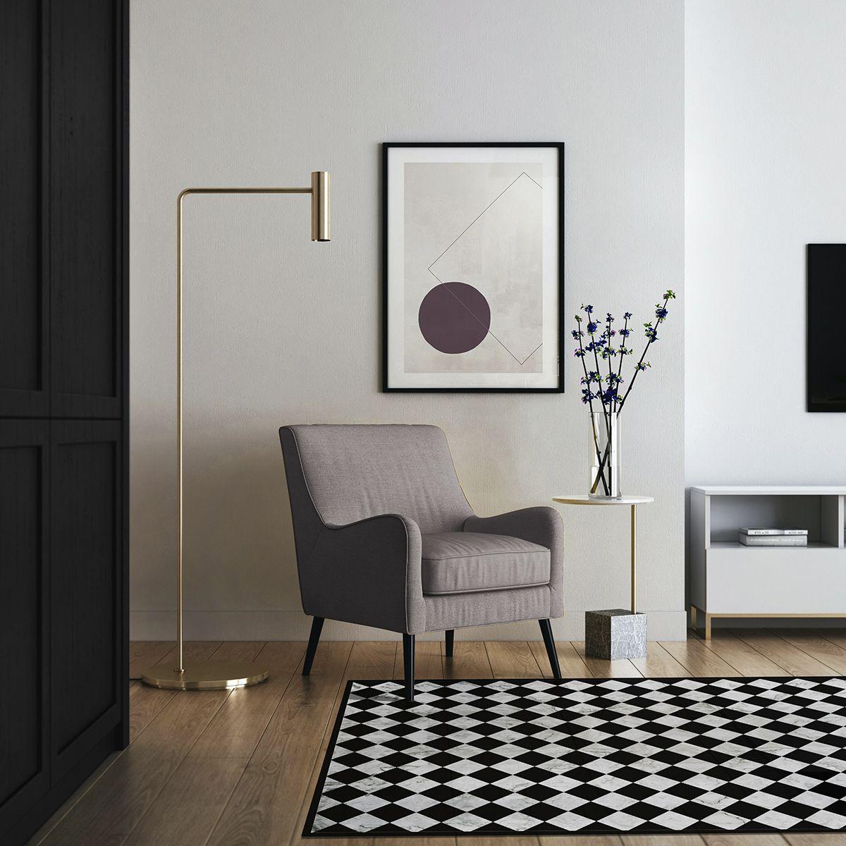 Alfombra Vinílica Rombo Dama Classic Marble 140x180 cm-6