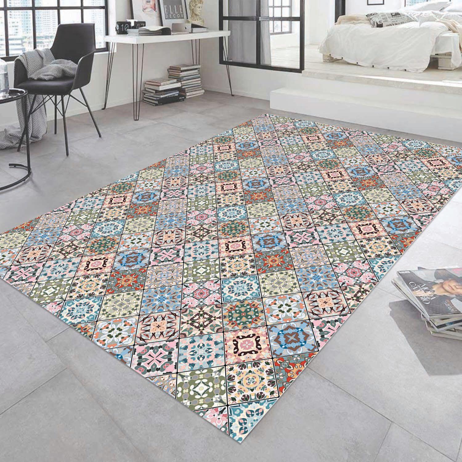 Alfombra Vinílica Baño Cocina Baldosa Niza 70x140 cm-8