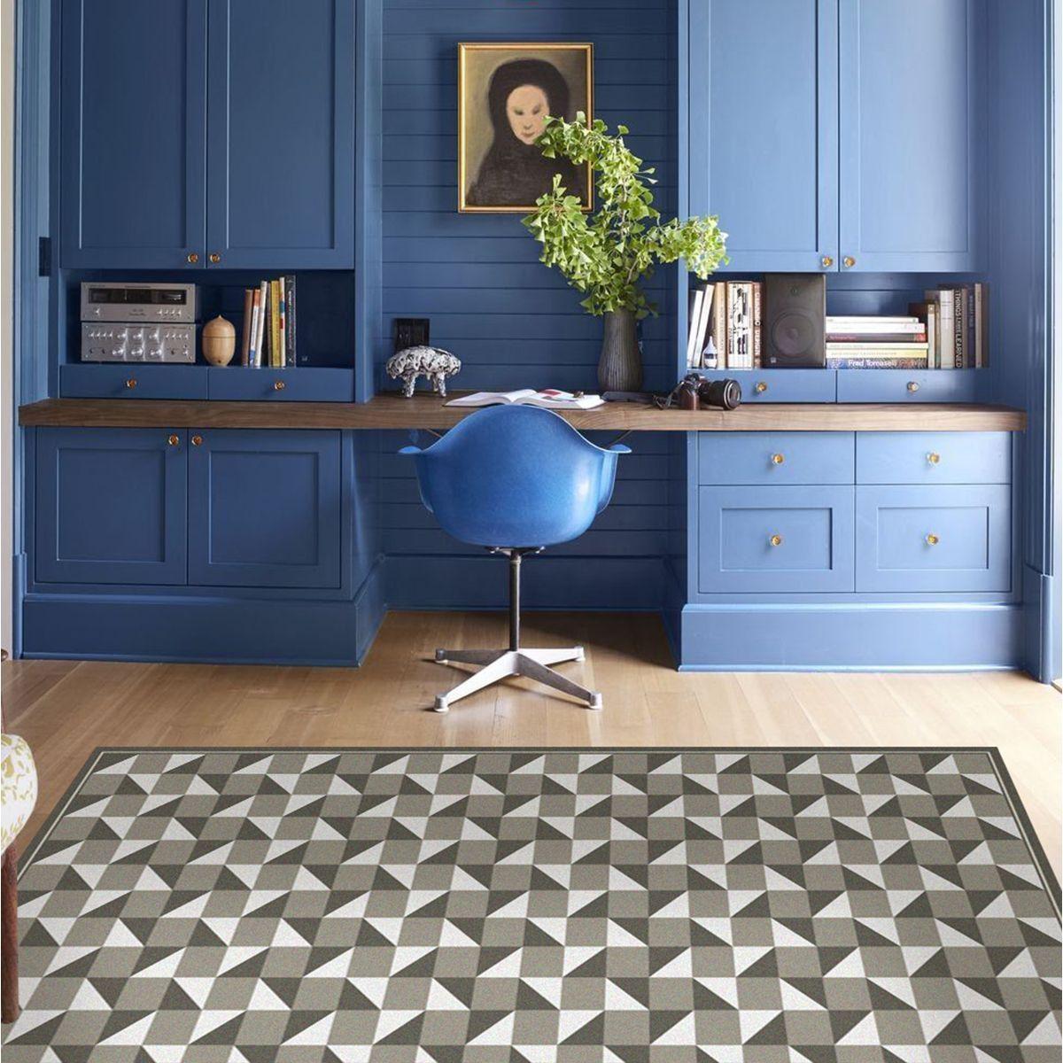 Alfombra Vinílica Living  Tablero Titanium 140x220 cm-7