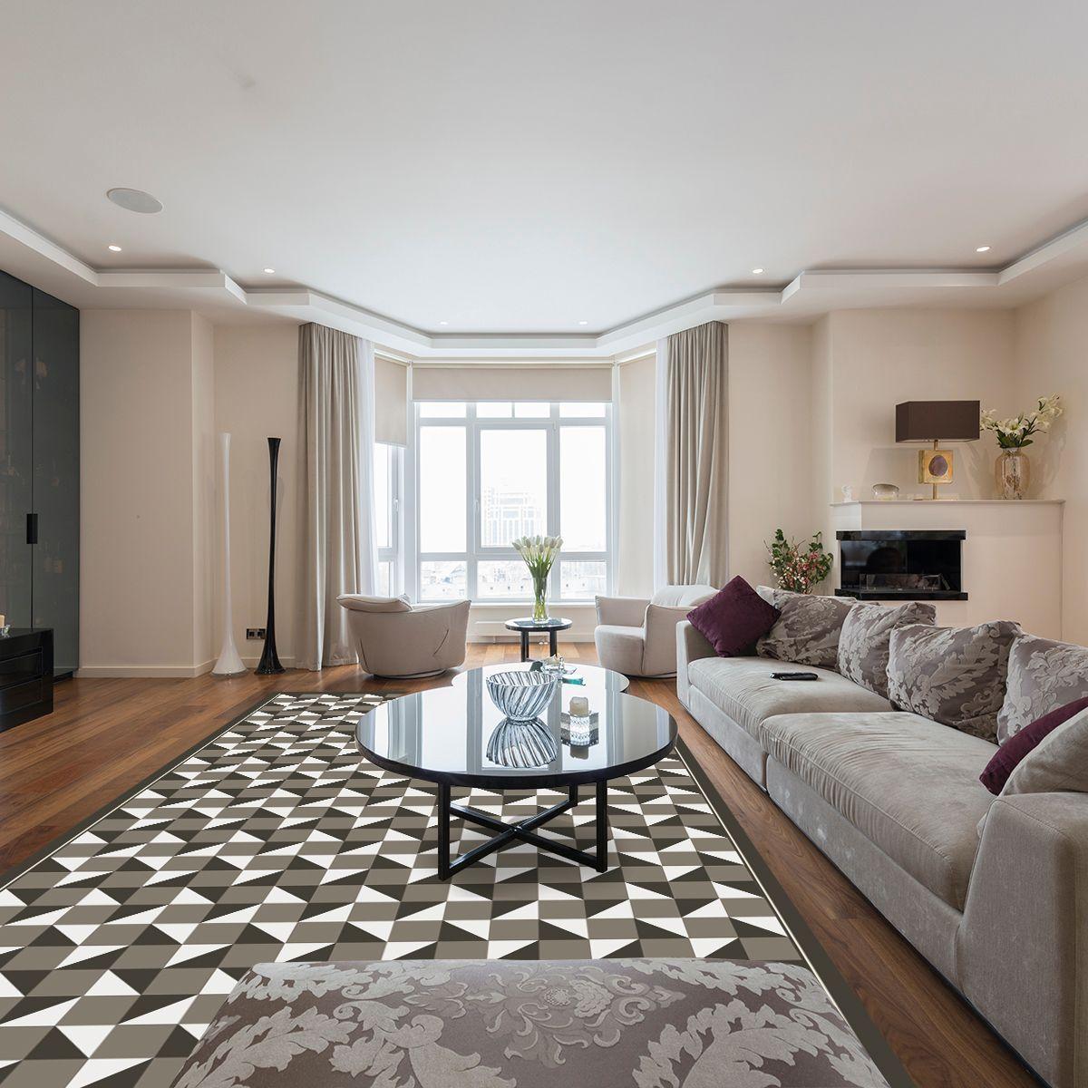 Alfombra Vinílica Living  Tablero Titanium 140x220 cm-8