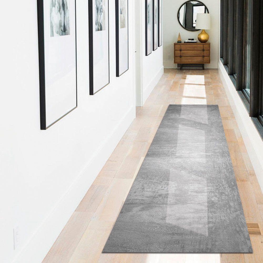 Alfombra Vinílica Baño Cocina Cemento Gris 70x100 cm-5