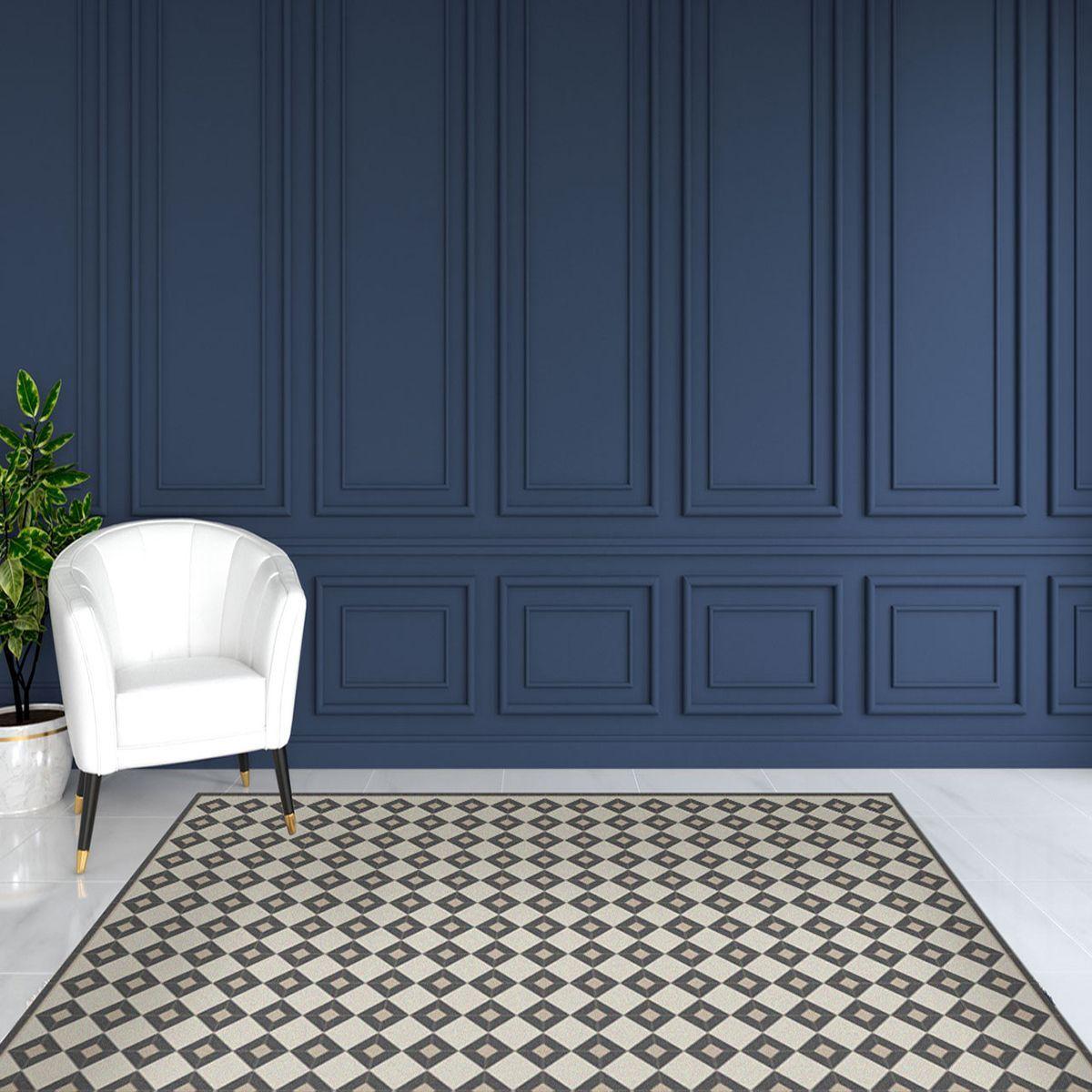 Alfombra Vinílica  Rombo Dama Vintage 140x220 cm-6