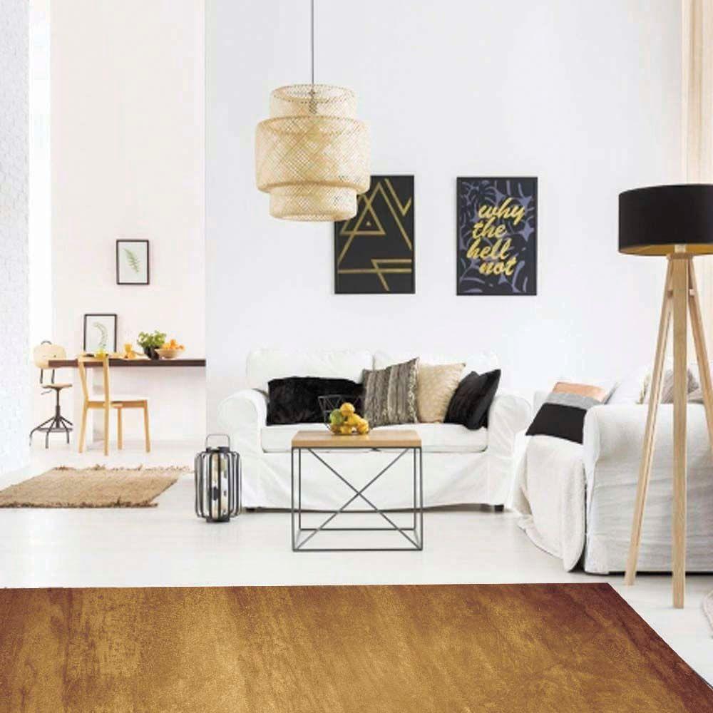 Alfombra Vinílica Baño Cocina Cemento Ocre 50x70 cm-9