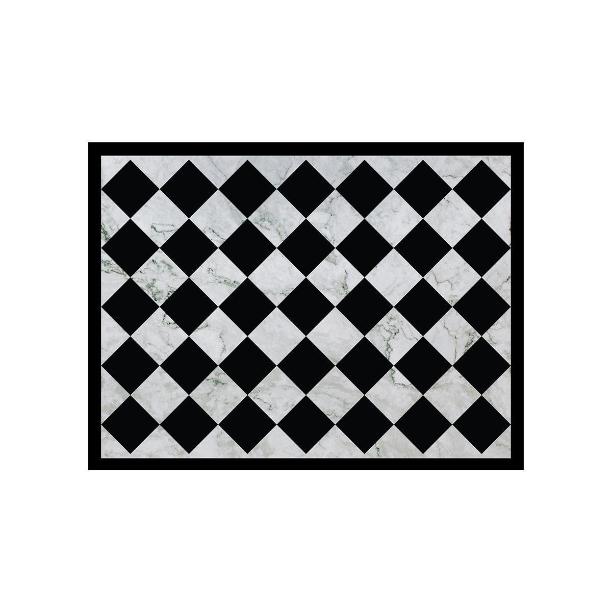 Alfombra Vinílica Rombo Dama Classic Marble 140x160 cm-0