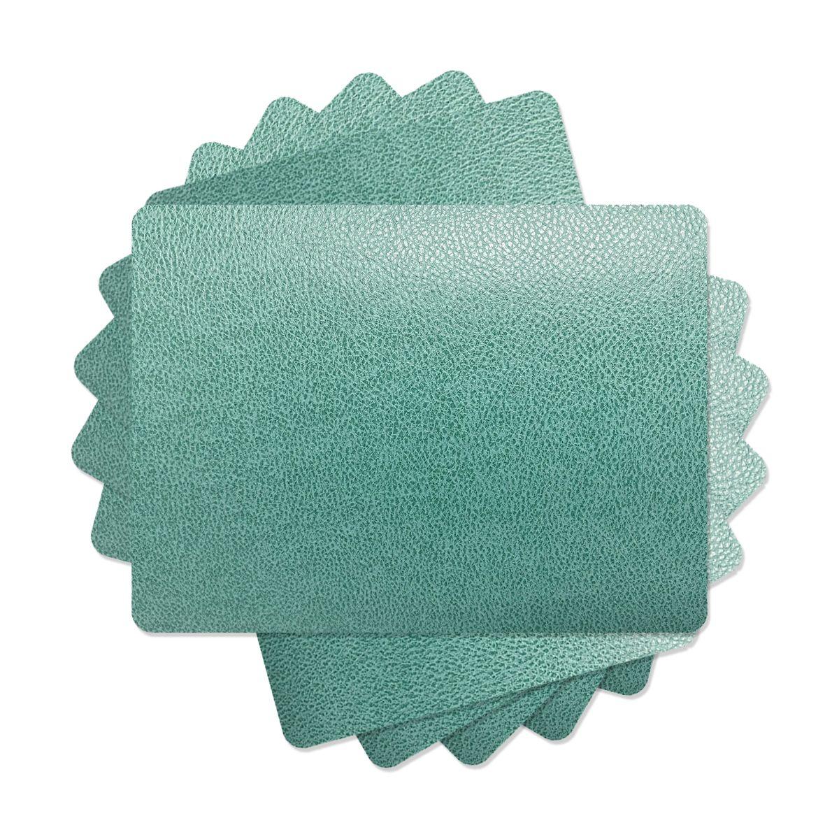 Set de 4 Individuales Novo Cuero Green-3