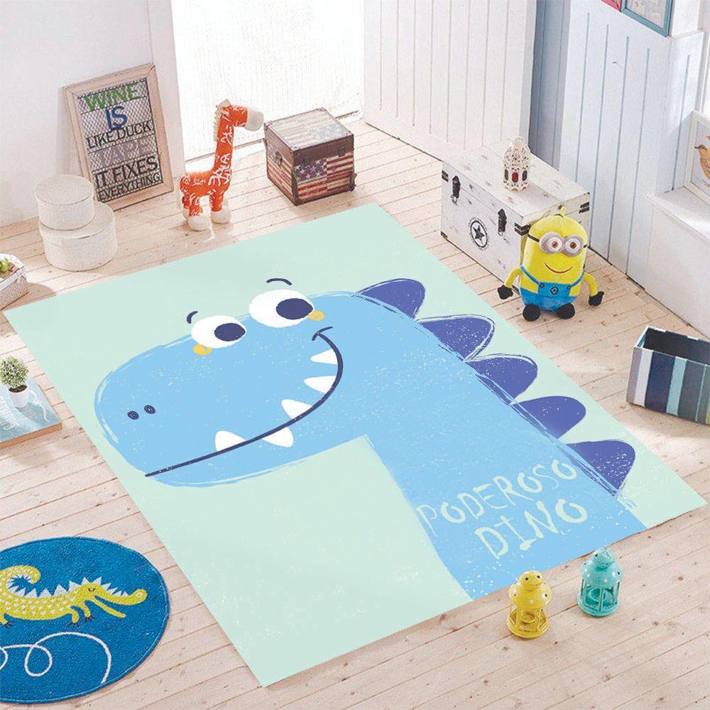 Alfombra Vinílica Infantil Poderoso Dino 140x160 cm-1