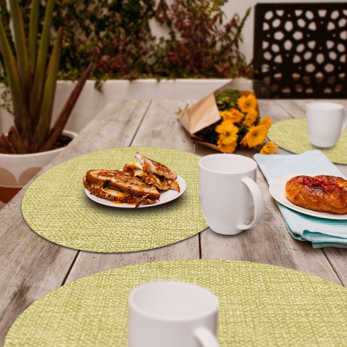 Set 4 Individuales Luxe Lemon Grass Redondo-1