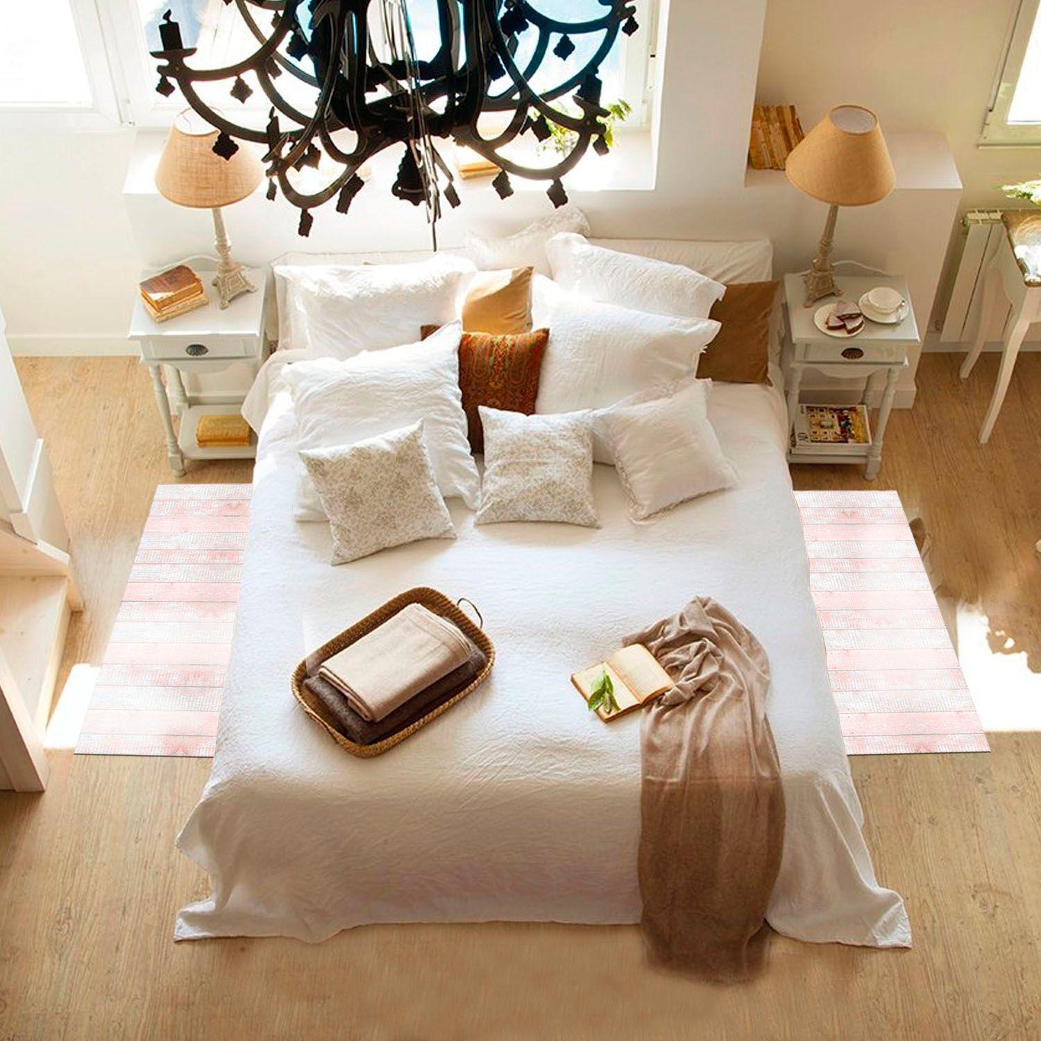 Alfombra Vinílica  Madera Vintage Palo Rosa 70x140 cm-5